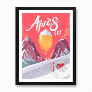 Aprés Ski Art Print