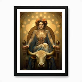 Queen Of Beasts Art Print