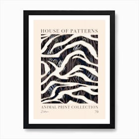 House Of Patterns Zebra Animal Print Pattern 5 Poster