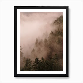 Foggy Trees Art Print