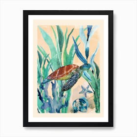Watercolor Sea Turtle Art Print