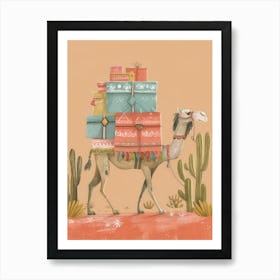 Camel With Presents Art Print