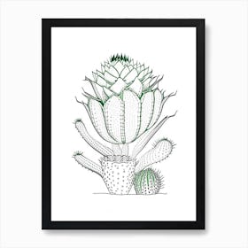 Easter Cactus William Morris Inspired Art Print