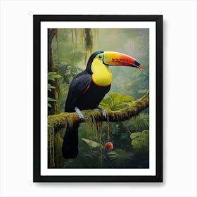 Tropical Tapestry: Keel-billed Toucan Wall Art Art Print