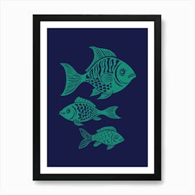 Fish Impressions 2 Art Print