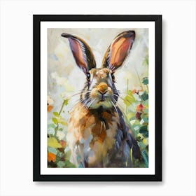 Jersey Wooly Rabbit Painting 2 Art Print
