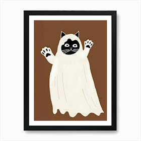 Ghost Cat Art Print