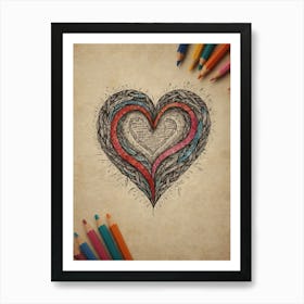 Heart Of Love 22 Art Print