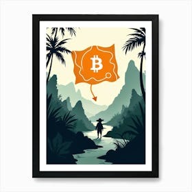 Bitcoin In The Jungle 1 Art Print