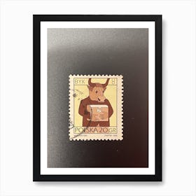 Poland Stamp 2 Art Print