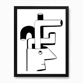 Pipe Head Art Print