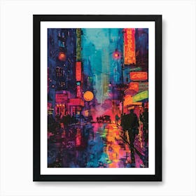 New York City, Vibrant, Bold Colors, Pop Art Art Print