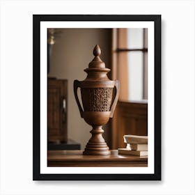 Wooden Urn Art Print