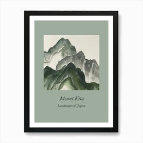 Landscapes Of Japan Mount Kita 104 Art Print