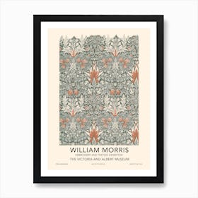 Snakeshead Exhibition Poster, William Morris  Art Print