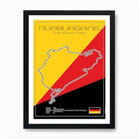 Racetrack Nürburgring Nordschleife Art Print