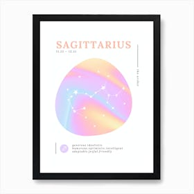 Sagittarius Zodiac Sign | Aura Brights Art Print