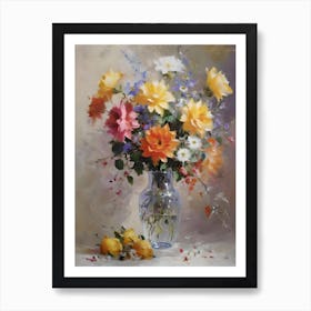 Buncha Flowers In A Vase Art Print