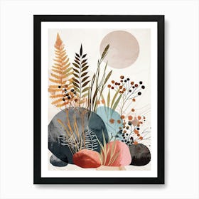 Rocks And Plants Canvas Print Art Print