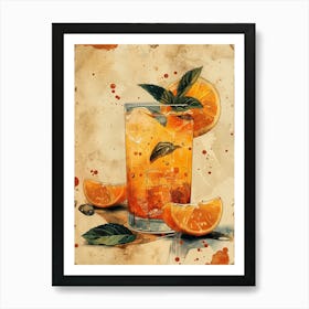 Orange Drink 25 Art Print