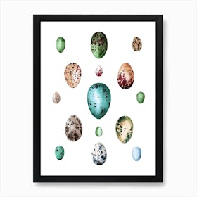 Eggs Watercolor Art Print