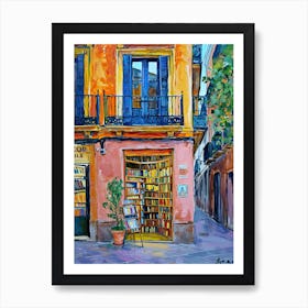 Valencia Book Nook Bookshop 3 Art Print