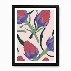 Artichoke Abstract Pattern 1 Art Print