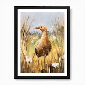 Bird Painting Kiwi 3 Art Print