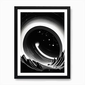 Galaxy Noir Comic Space Art Print