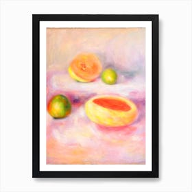 Cantaloupe Painting Fruit Art Print