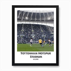 Tottenham Hotspur Stadium, Football, Soccer, Art, Wall Print Art Print