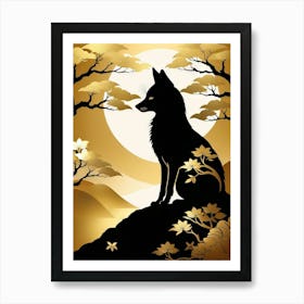 Japan Golden Fox 1 Art Print