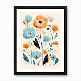 Watercolor Flowers 10 Art Print