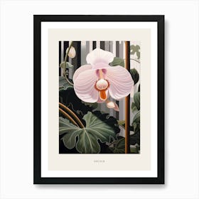 Flower Illustration Orchid 1 Poster Art Print