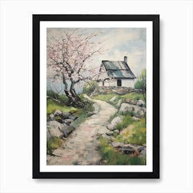 A Cottage In The English Country Side Painting 11 Art Print