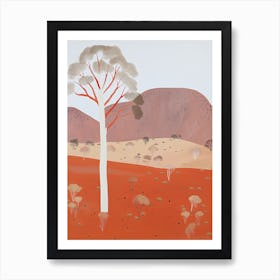 Great Victoria Desert   Australia, Contemporary Abstract Illustration 4 Art Print