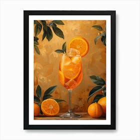 Apricot Cocktail Art Print