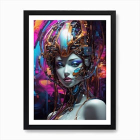 Futuristic Woman 1 Art Print