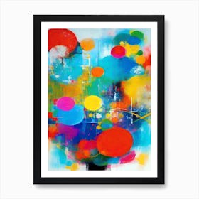 Abstract happy life Art Print