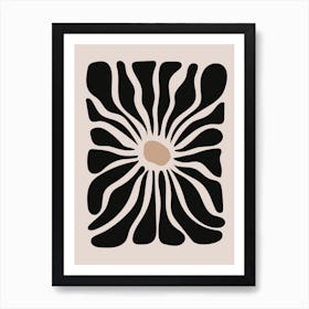 Abstract Quirky Flower Art Print