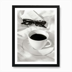 Coffee In Bed B&W_2593039 Art Print