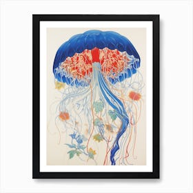 Portuguese Man Of War Japanese Illustration 2 Art Print