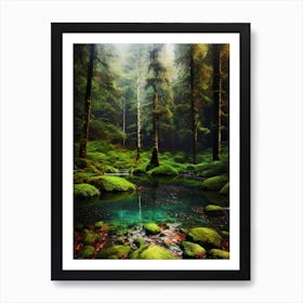 Mossy Forest 12 Art Print