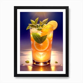 Glass Of Lemonade Art Print