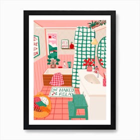 Cozy bathroom  Art Print