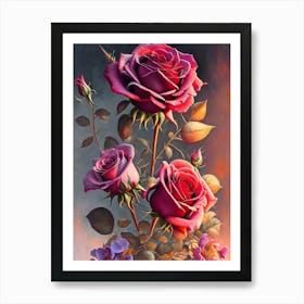 Three Roses Art Print