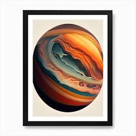 Jupiter Comic Space Space Art Print