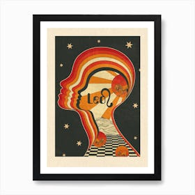 Leo Zodiac Star Sign  Art Print