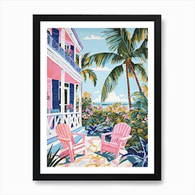 Palm Beach, Aruba, Matisse And Rousseau Style 4 Art Print