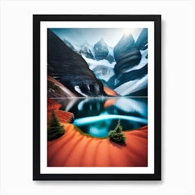 Lake In The Mountains 6 Art Print